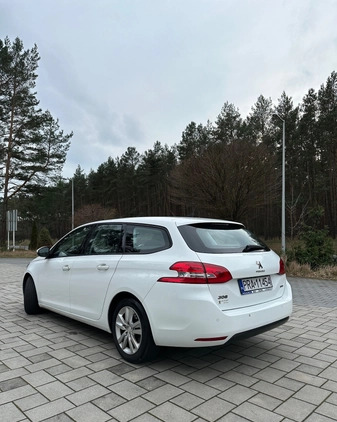 Peugeot 308 cena 33900 przebieg: 220000, rok produkcji 2016 z Leszno małe 407